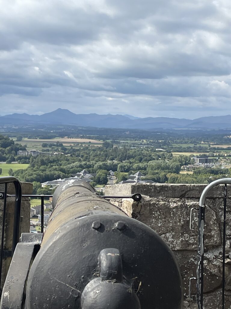 View from cannon turret on Stirling Castle